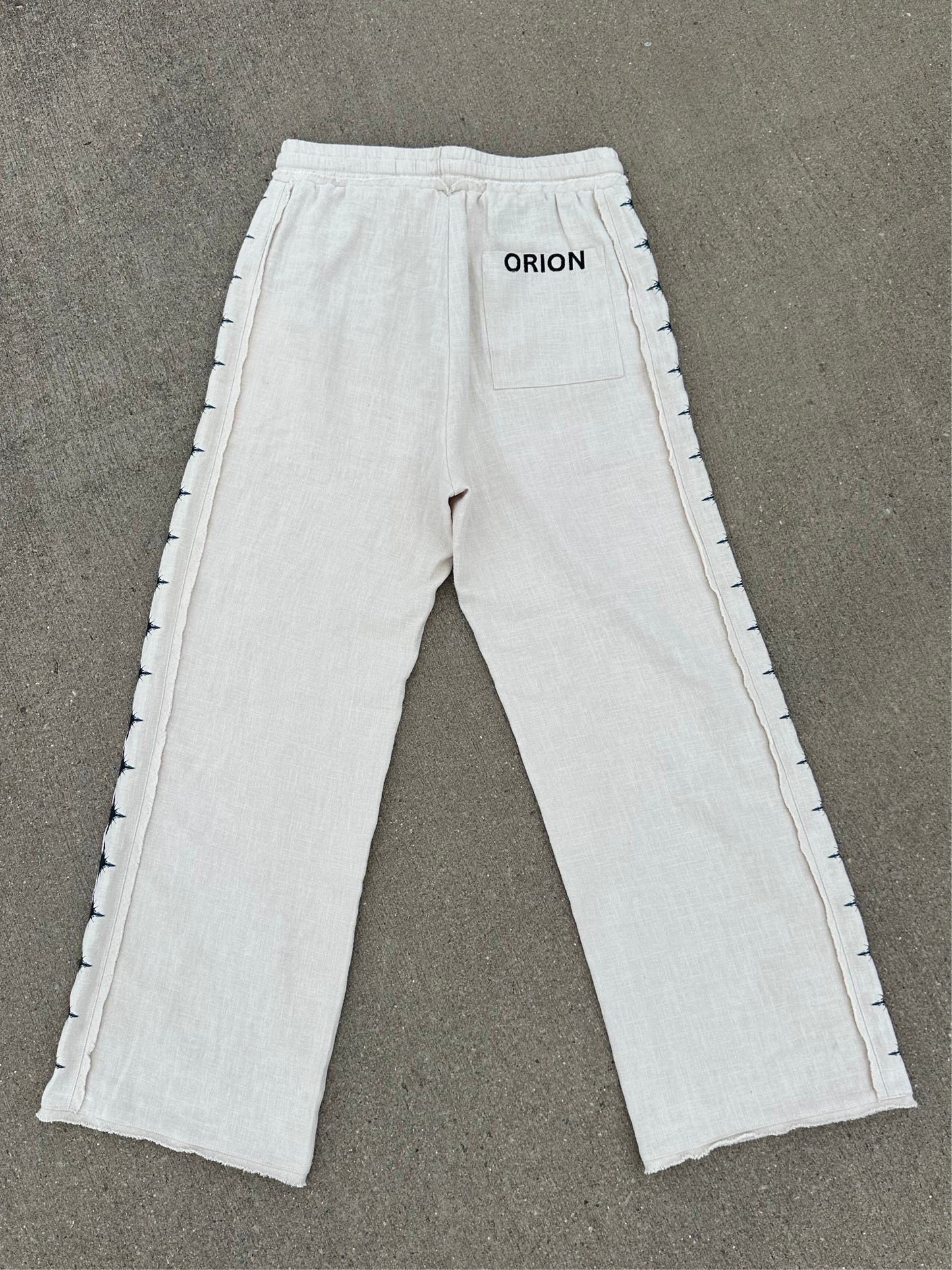 StarKiss Linen Pants Ghost Cream